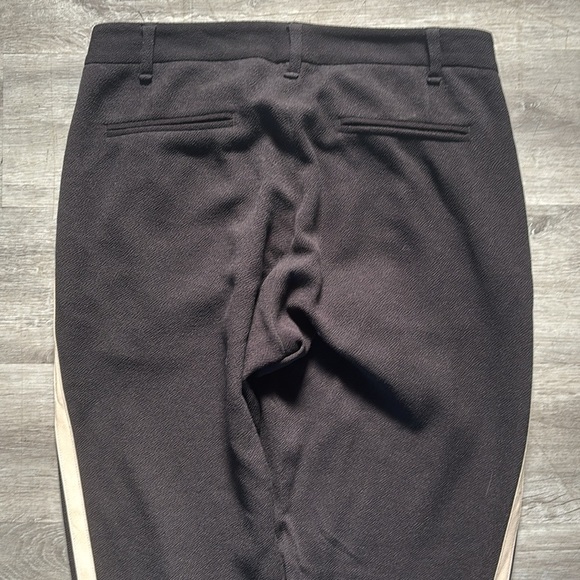 Rag & Bone Milo Side Stripe Zip Track Pants black/cream color Sz 2 - Picture 9 of 11